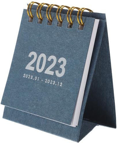 PRETYZOOM 1 Stück 2022 Kalender Tischverzierung Monatliche Schreibtischunterlage Mini-monatsplaner Esszimmerdekoration Für Den Tisch Wandplaner Wohnkultur Büro Papier Spiral- Geschenk