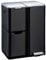 Poubelle de cuisine à pédale tri sélectif recyclage 60L(13+17+30L) HAJA en acier Inox Noir avec seau