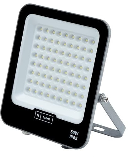 M Ledme - Foco Proyector Led Napoli Plus 50W, 6,000 lumen, IP65 Regulable, Color Luz fría (6000k), Iluminación exterior, De uso para jardín, patios, parking, hotel, naves etc.