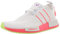 adidas Gazelle By9162, Baskets Mixte Enfant, Blanc/rose fluo/vert fluo/blanc, 10