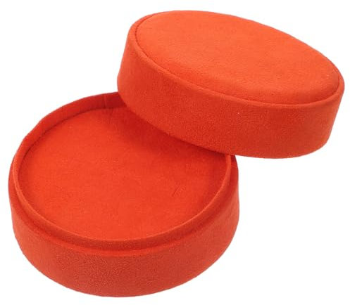 PRETYZOOM Kasten Runde Schmuckschatulle Schmuckkästchen Violett Tragbar Flanell Geschenk Individuell