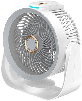 Gralara Diffuser Table Fan, Mini Silent Fan, Personal Fan, Adjustable Angle, Small Cooling Fan, Night Light
