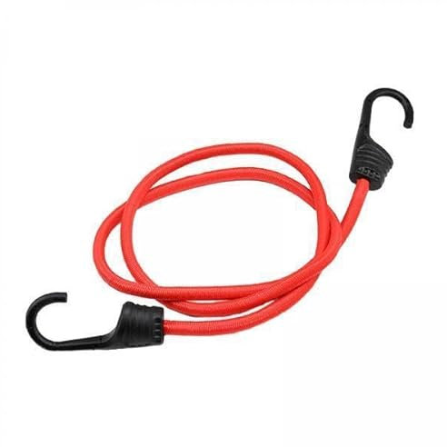 Oshhni 5X Fahrrad Bungee Seil, Fahrrad Gepäckträger Seil mit Haken, Tragbares Elastisches Band, Gepäckträger Seil für Camping Im Freien