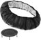 CAKEEYUM Mini -Trampolin -Federabdeckungen für Kinder 40 Zoll 6 Loch Schutz Trampolin Pad Ersatz Rund Oxford Stoff Tränenresistent Abdeckung Trampolinzubehör, Schwarz