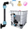 XCRPRT Ibc - Adattatore con rubinetto in ottone a collo di cigno, S60 x 6, 3/4 pollici, per serbatoio dell'acqua piovana da 1000 l, accessorio per serbatoio dell'acqua piovana, serbatoio ibc