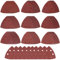 NVGVUP 100 PCS Mouse Sander Pads, Multi Tool Triangle Sanding Pads, 6 Holes Electric Sander Sandpaper, Detail Sandpaper Sheets 40/60/80/100/120/150/180/240/320/400 Grits