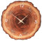 Fyeme Jahresring Wanduhr 30cm Wanduhr Holz mit Loch zum Aufhängen Stumm Batterie Betrieben Wanduhr Modern Geeignet für Schlafzimmer Wohnzimmer Küche Klassenzimmer Büro