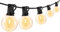 LED Lichterkette Außen Strom - G40 60M 78+2 Glühbirnen Wetterfest Balkon Lichterketten Aussen IP44 Wasserdicht Outdoor Lichterkette Strombetrieben für Innen Außen Garten Terrasse (60M 78+2)