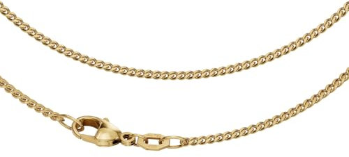 Joyes Boutique JB Edle Goldkette Panzerkette 750-18 K Gelbgold 1,7 mm 45 cm