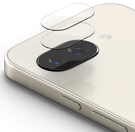 Ringke Camera Glass [2 Stück] Kompatibel mit Google Pixel 9a Kameraschutz, HD-Qualität Gehärtetes Glas Vollschutz Schutzfolie für Kamera