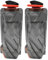 Partyzeit Lot de 2 bouteilles d'eau pour festival, réutilisables, noires, gourde flexible et pliable, sacs à dos d'hydratation, pour la randonnée, les aventures, les voyages, 700 ml