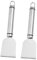 HAPINARY 2 Piezas Hoja de Limpieza para Pala espátula de Limpieza de Cocina y Helada peleón raspador de Limpieza del congelador raspador de Pintura Metalica Acero Inoxidable 304 Plata