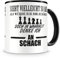 Samunshi® Taza de ajedrez con texto en alemán Regalo para hombre, mujer, abuela o abuelo, taza de café grande, tazas divertidas para cumpleaños, negro, 300 ml
