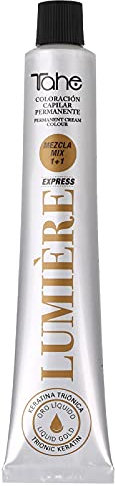 Tahe Lumière Express Tinte Fantasia Coloración Capilar Permanente/Tinte Pelo/Coloración de Cabello/Tinte de Cabello para Tonos Pastel y Fantasía, Azul, 100 ml
