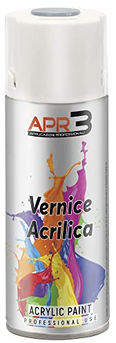 APR3 - S4007001 Vernis peinture Acrylique Multi-Usage, Couleur Gris Argent RAL 7001, Aérosol En Fer-Blanc Recyclable de 400 ml