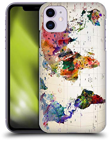 Head Case Designs Offizielle Zugelassen Mark Ashkenazi Weltkarte Pop Kultur Harte Rueckseiten Handyhülle Hülle Huelle kompatibel mit Apple iPhone 11