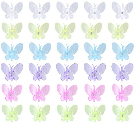 Yardwe 30 x Schmetterlings-Orchideen-Clips zur Unterstützung von Stängeln, Reben, Stängeln, aufrechtes Wachstum