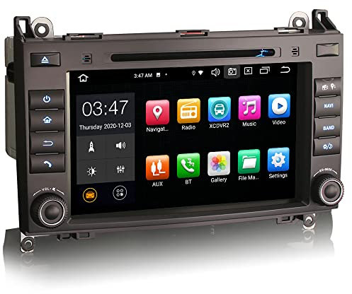 ERISIN 7 Zoll Android 12 Autoradio für Mercedes Benz A/B Class W245 Sprinter Viano Crafter Unterstützt GPS-Navi Carplay Android Auto DSP Bluetooth A2DP DVB-T/T2 WiFi DAB+ 4GB RAM+64GB ROM