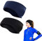 Sport Stirnband,Sport Ohrenschützer，Winter Sport Stirnband für Damen und Herren，Ohrenwärmer Stirnbänder Ohrenschützer Warm Headband for Jogging, Laufen, Wandern 2 Stück (Schwarz und blau)