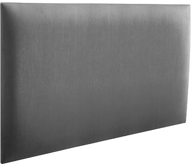 RAVIO Wandpaneele gepolstert | 3D Wandverkleidung mit Schaumstoff | Wandkissen als Kopfteil für Bett | Wanddekoration für Schlafzimmer, Kinderzimmer, Büro, Diele | (Metal, 60x30 cm)