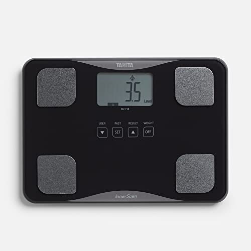 TANITA BC-718 Körperanalysewaage Ultradünnes Glas mit Automatischer Erkennung Braun