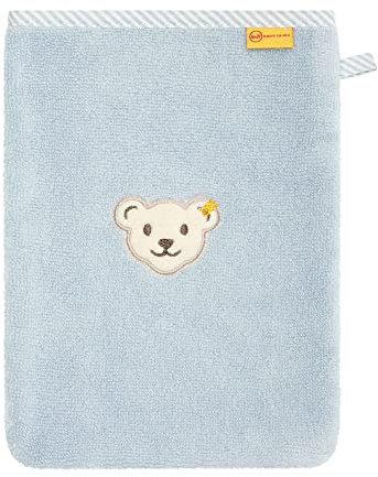Steiff Unisex Kids Mini Basic Waschlappen, Celestial Blue, One Size