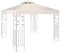 Gazebo canopy replacement covers 3m x 3m,Outdoor gazebo Waterproof Canopy,with 2 Tier Roof,Patio Replacement Tent Top Canopy,Outdoor Garden Patio Party Tent (TOP ONLY) (Beige)