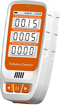 GeigerZähler, CHNADKS Nuklearstrahlungsdetektor mit LCD-Display, Mini Dosimeter zur Messung, Wiederaufladbarer Beta Gamma Röntgenstrahler, Tragbarer Handheld -Strahlungsmonitor