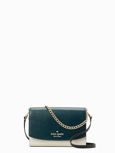 Kate Spade Carson Leather Crossbody Purse (Deep jade multi)