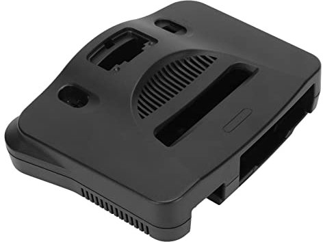 KOSDFOGE N64 Coque de Remplacement, Coque de Protection pour Console de Jeu Nintendo 64, Accessoires de Jeu de Couverture de Boîtier en ABS (Noir)