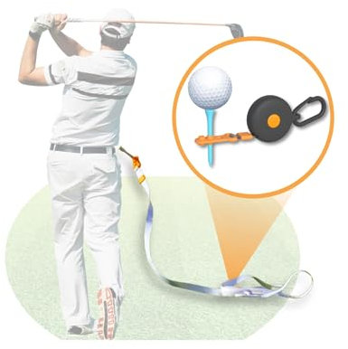 Teesling Golf Tee String - No More Golf Tee Hunting & consistent Tee Height - Adjustable Golf Tee - More Playing Fun, Better Results Golf Training | Long Golf Tees
