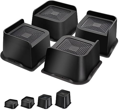 MixDora Bed Risers Heavy Duty 7,6 cm Möbelerhöhung L-Form Tisch Erhöhung Stuhl Erhöhung Heber für Sofas Couches Schreibtische Set von 4 Stück