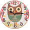 Garneck 1stk Wanduhr Mit Sonnenbewegung Moderne Wanduhr Wandmontierte Uhr Kindergarten Weihnachtswanduhr Eule Hängende Uhr Wohnzimmer Dekorative Wanduhr Holz Mechanisch Büro Stille Glocke