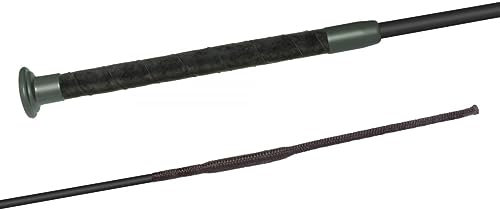 JA Horse Fleck SilkTouch Premium Reitgerte Pferd Dressur Reiten Gerte Dressurgerte Ultrasoft Griff (100 cm, schwarz)