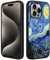 ZTHLL Kompatibel mit iPhone 15 Pro Hülle, Van Gogh Sternennacht Handyhülle für Frauen Mädchen, weiches TPU, Ganzkörperschutz, stoßfest, Fallschutz für iPhone 15 Pro 6,1 Zoll