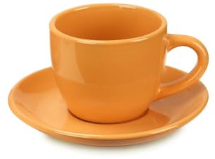 Set mit 6 Kaffeetassen mit Untertasse Carioca 90 ml - Fade Maison (Orange)