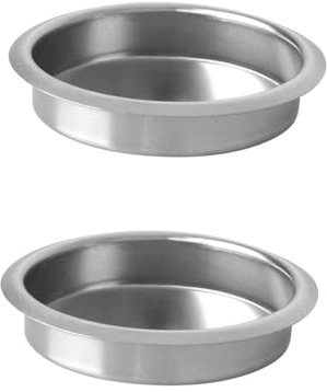 MAGICLULU 2pcs Coffee Machine Cleaning Blind Net Backflush Insert Backflush Disk Blind Filter 58mm Metal Blind Filter