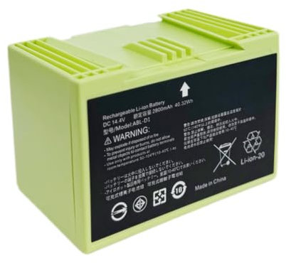 Batterie de rechange 14,4 V 3 200 mAh i7 compatible avec iRobot Roomba e et série i i7+ E5 E6 5150 6198 i3+ 3150 i4 4552