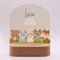 LAUBLUST 3D LED Nachtlicht für Kinder - Personalisierte Lampe mit Baby Namen & Wunschtext | Natur, Zwei Holzsockel - Geschenk zur Geburt & Taufe für Mädchen und Jungen - Kinderzimmer Deko (Waldtiere)