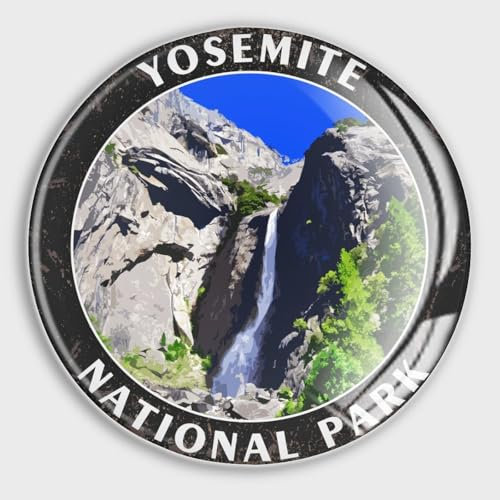 Dekorative Kühlschrankmagnete, Yosemite-Nationalpark, runde Whiteboard-Magnete aus Glas, Kühlschrankmagnete für Werbetafel, Büro, Tafel, Küche, Zuhause, Reise, Souvenir