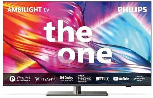 TV LED Philips The One 65PUS8949 164 cm Ambilight 4K UHD Smart TV 2024 Gris anthracite