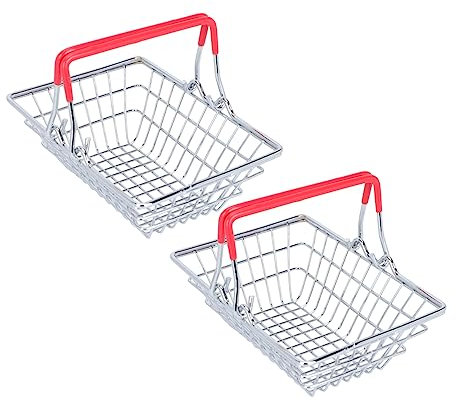 IMIKEYA 2stücke Fritteuse Korb Für Snacks Frites Lagerung Korb Für Lebensmittel Aufbewahrung Mit Griff Für Sicheren Halt Und Wandmontage Geeignet Für Restaurant Zuhause