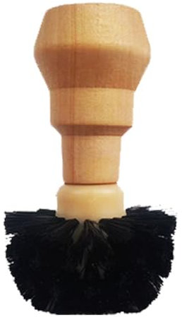Jeenuuder - Cepillo de portafiltros, adecuado para cafetera de 58 mm, cepillo de limpieza de tazón de polvo de café con de madera