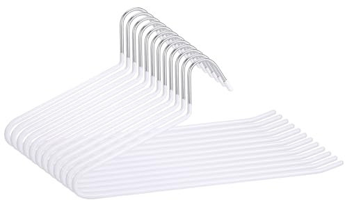 Huiguli Lot de 12 Cintre Pantalon avec Extrémité Ouverte, Anti Glisse Cintres Porte-Pantalons Cintre Gain de Place, pour Jeans, Pantalons, Serviettes, Écharpes
