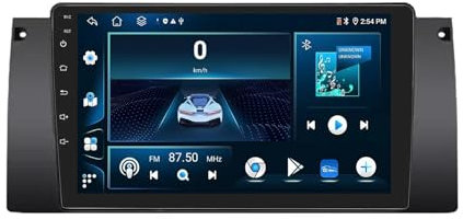 Android 13 2 DIN Car Radio Stereo para BMW X5 M5 E39 E53 1995-2006 9 Pulgadas Autoradio con WiFi GPS Rear View Camera RDS FM BT DVR SWC Ventilador de refrigeración(2+32G)