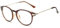 Cleemy Mode Kurzsichtige Brille Myopie Weitsichtbrille Damen Männer Retro Brille mit PC-Metallgestell (Braun, 0.5, Dioptrien)