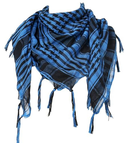 MHADBKH Mehrnutzung Hijab Schal Quasten Halsschal Bandana Erwachsener Wüste Araber Shemagh Kopftuch Araber Kopfbedeckung