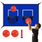Trampoline Basketball Hoop - Basketball Hoop Indoor | Wall Mounted Basketball Hoop Outdoor | Net Attachment With Balls & Pump | Over The Door For Kids And Adults,toy Gift For Boys Girls Age 3-12 Years