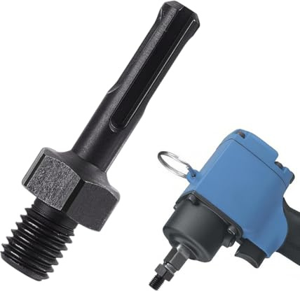 AHANDMAKER Kernbohrer Adapter M14 Gewinde Außengewinde Auf SDS Plus Schaft Stahlkonverter Für Betonbohrungen Sicherer Anschluss von Bohrkronenadaptern Für Mauerwerksarbeiten