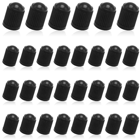 Ventilkappen Auto,30 Stück Universelle Auto Reifen Ventilkappen Fahrrad Radventilkappen aus Kunststoff für Stabilen Reifendruck, Fahrräder Auto Motorrad